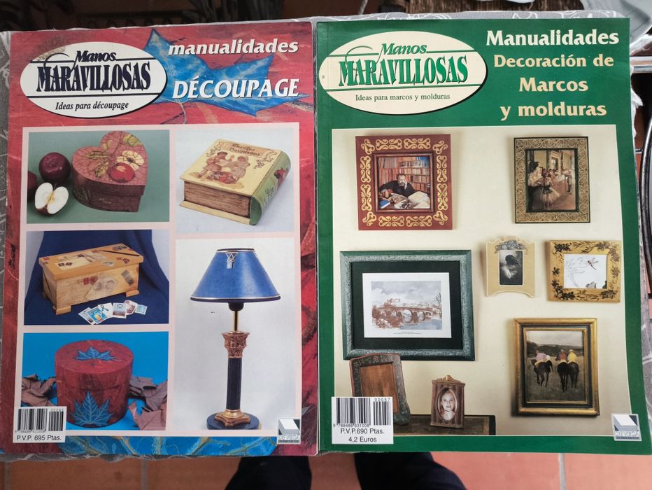 Livros Vintage Decoupage- Manos Maravillosas Manualidades