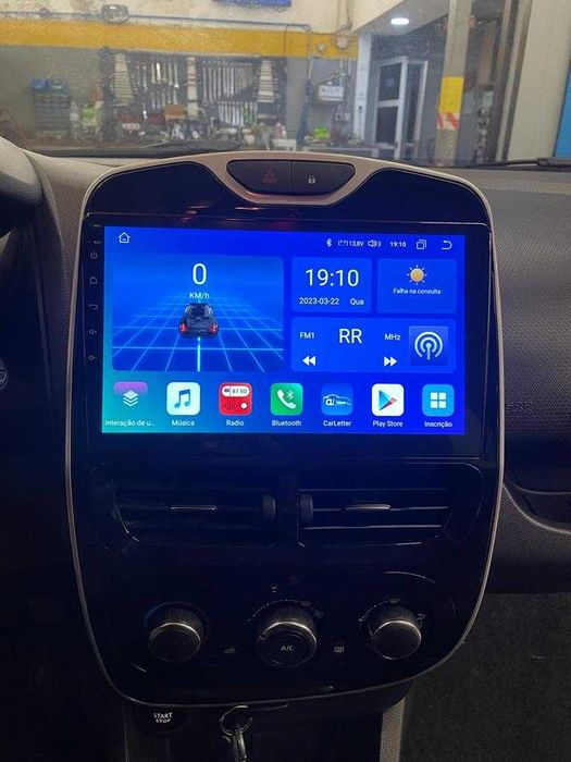 Auto-rádio android 14 10.1" Renault Clio 4 Zoe 2012 a 2018