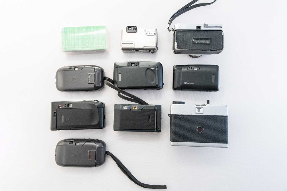 10 x aparat analogowy na kliszę różne modele