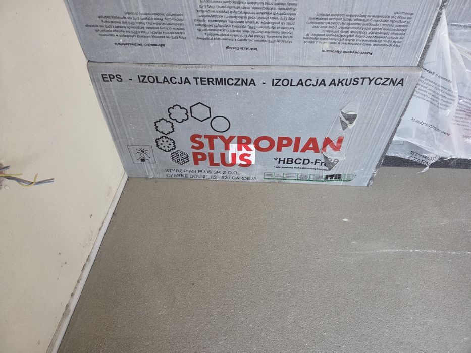 Styropian Grafit 20 cm pozostałości po budowie  12-14m²