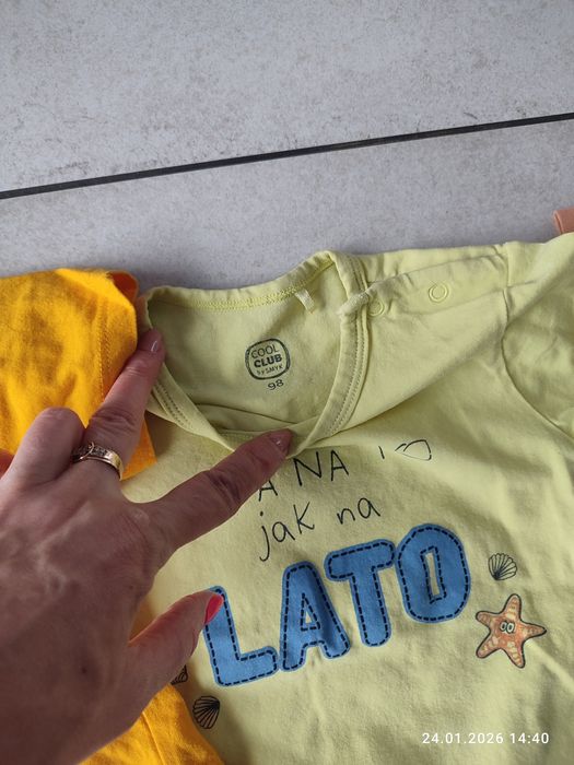 Paczka ubrań  dla chłopca rozmiar 98