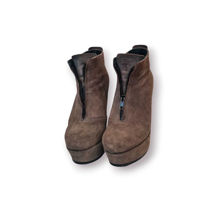 Botins Femininos Clays Camurça Plataforma Wedge – Tam.: 37