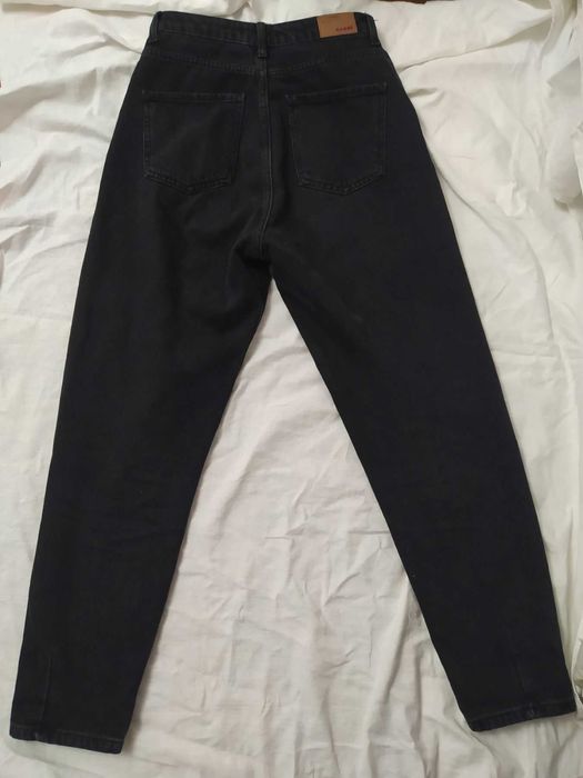 Джинси чорні мом,34 розмір