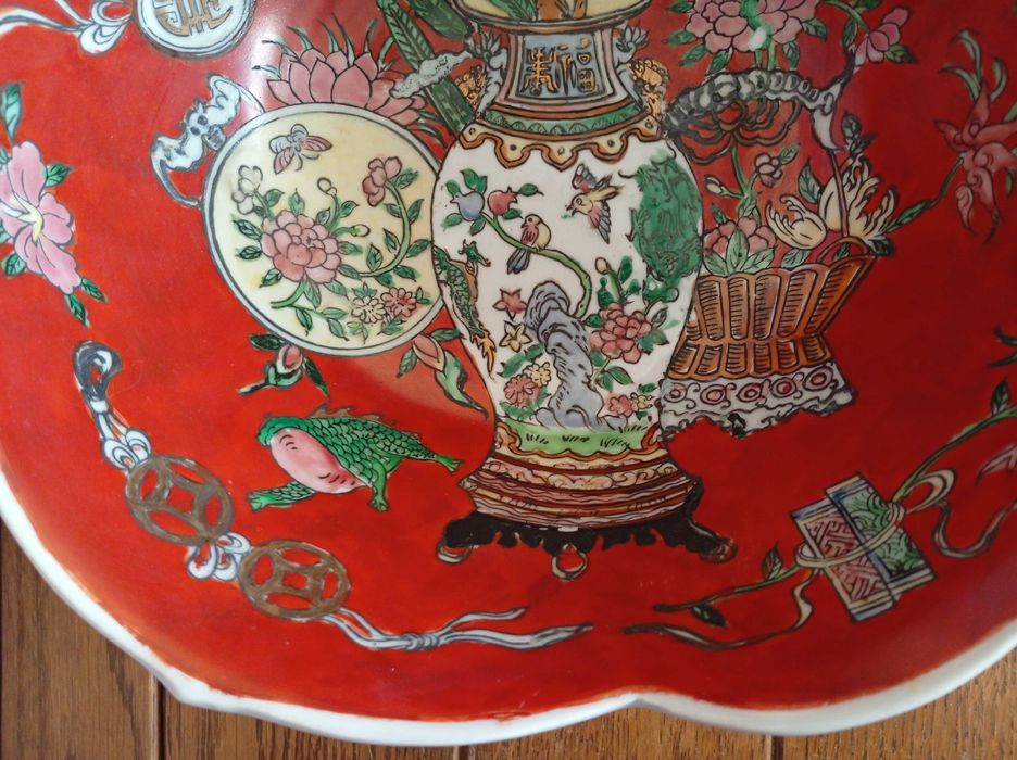 Duza chinska zabytkowa porcelanowa misa