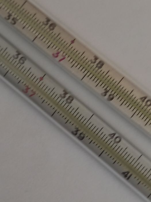 Термометр медициеский ртутный Времён СССР 1979г.в. Therm. Normalglas.