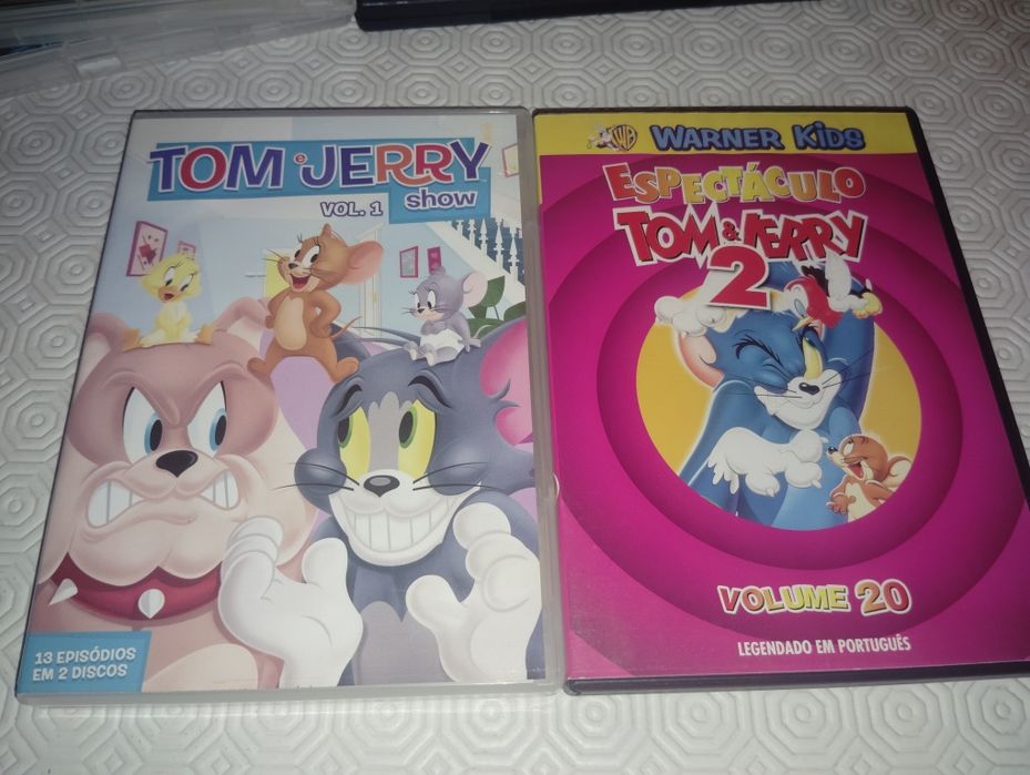 DVDs Filmes Infantis Tom&Jerry Como Novos