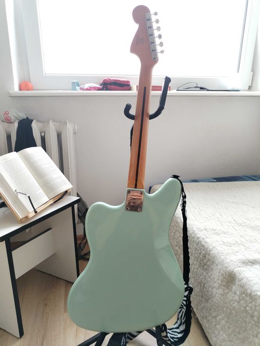 Gitara Squier Classic Vibe Jaguar Surf Green + Akcesoria