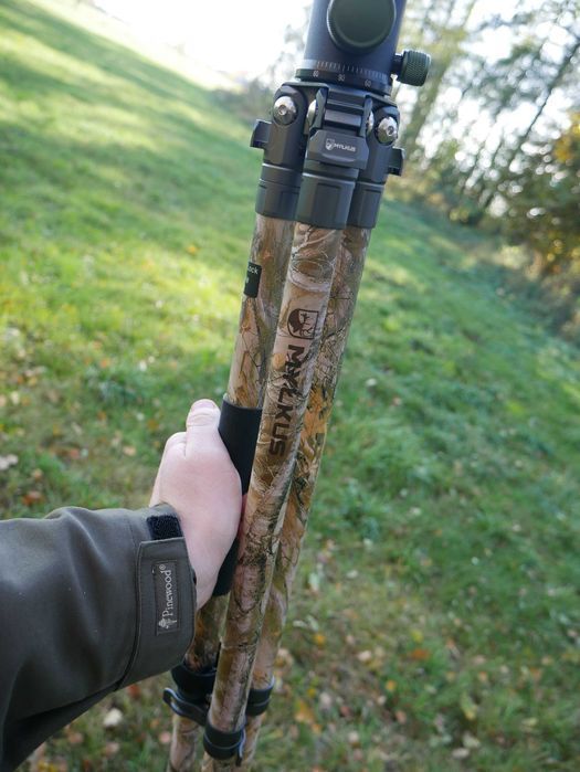 Pastorał myśliwski stabilny trójnóg strzelecki ze wspornikiem MYŁKUS