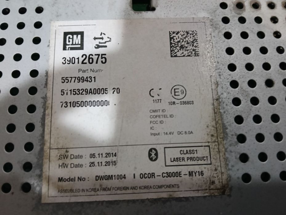 Opel corsa E/rádio 2014/2015/2016/2017/2018/2019/2020/2021/2022/2023