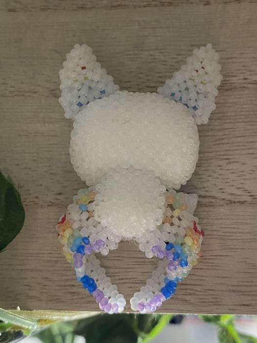 Кажан із бісеру (амігрумі)