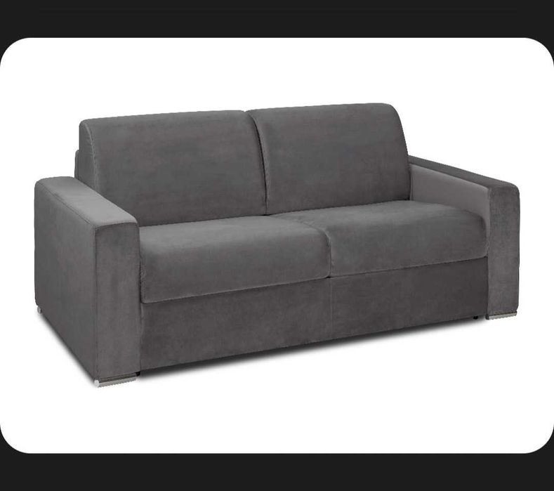 Sofá cama 2 lugares cinzento