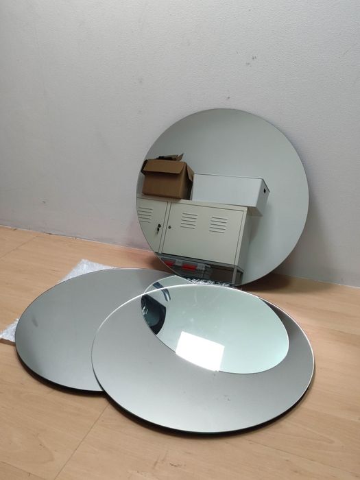 3 Espelhos Redondos Grandes – Estilo Moderno (50cm)