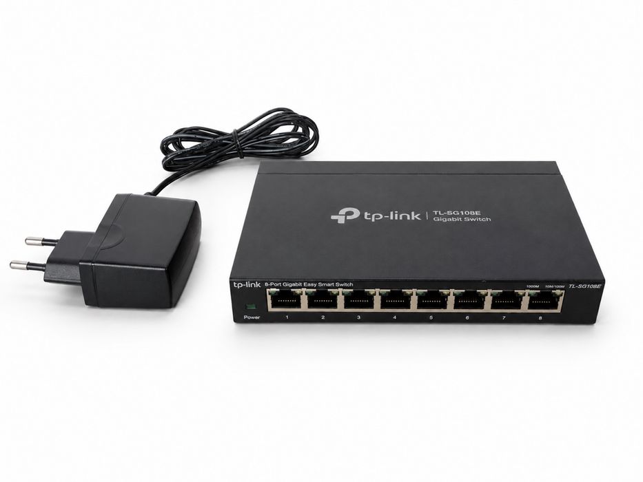 TP-Link TL-SG108E Switch Pro Não Gerido, 8 portas Gigabit Inteligente