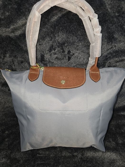 Saco Tote Longchamp Cinzento