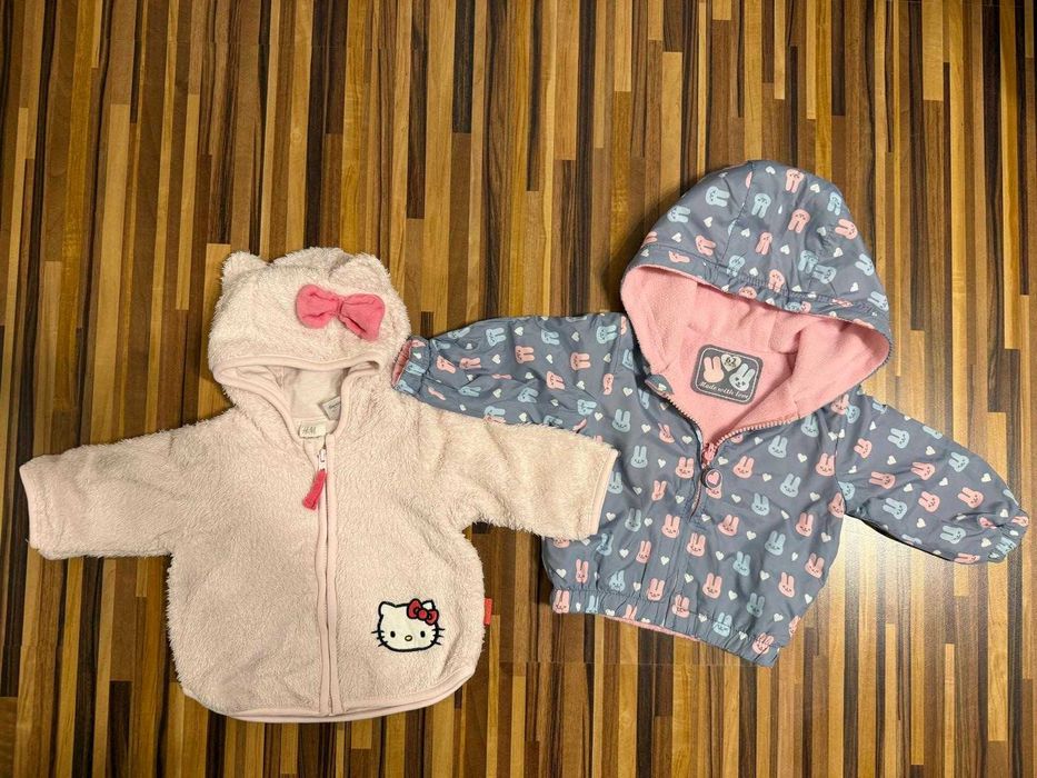 Zestaw: kurtka + bluza polarowa – rozmiar 62