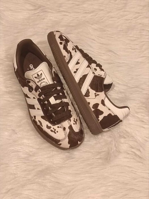 adidas Samba OG Cow Print Dark Brown White-Rozmiar 39
