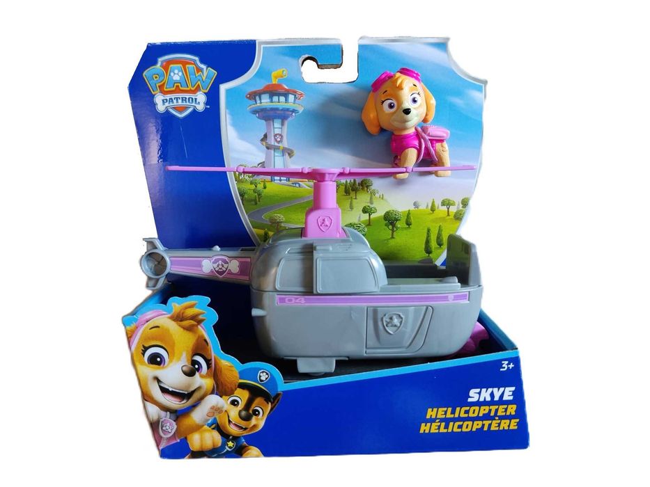 NOWY Samochód PSI PATROL: Pojazd Podstawowy SKYE + figurka (Solid)