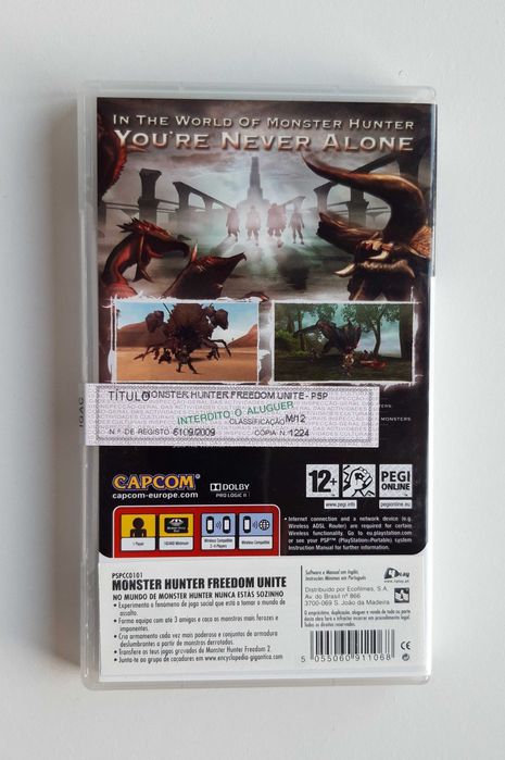 Jogo Playstation Portable PSP  "Monster Hunters"