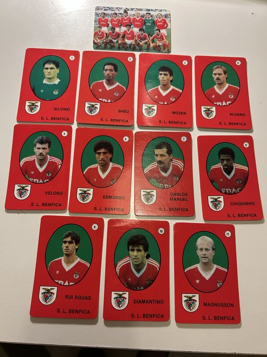 Sport Lisboa e Benfica 1987/88 equipa completa calendários futebol