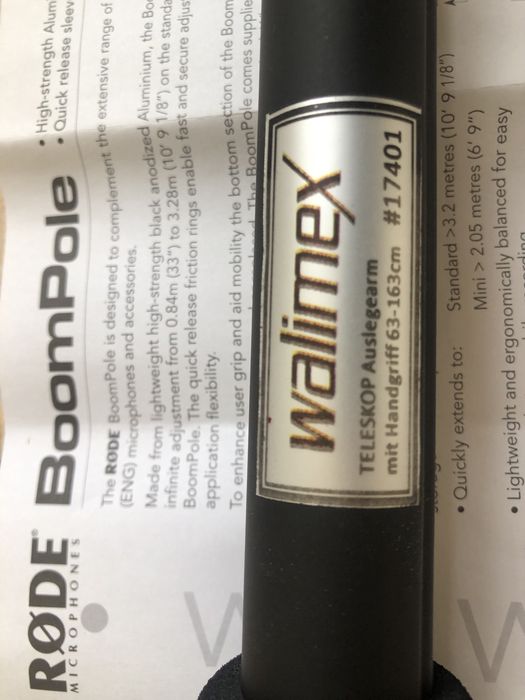 Braço extensível Teleskop Auslegearm da Walimex