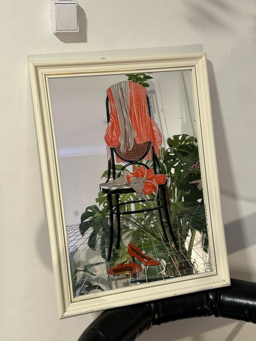 Quadro vintage em espelho