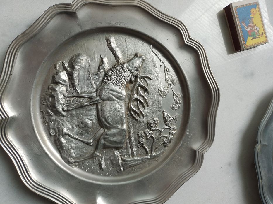 5 Сувенірні декоративні металеві тарілки