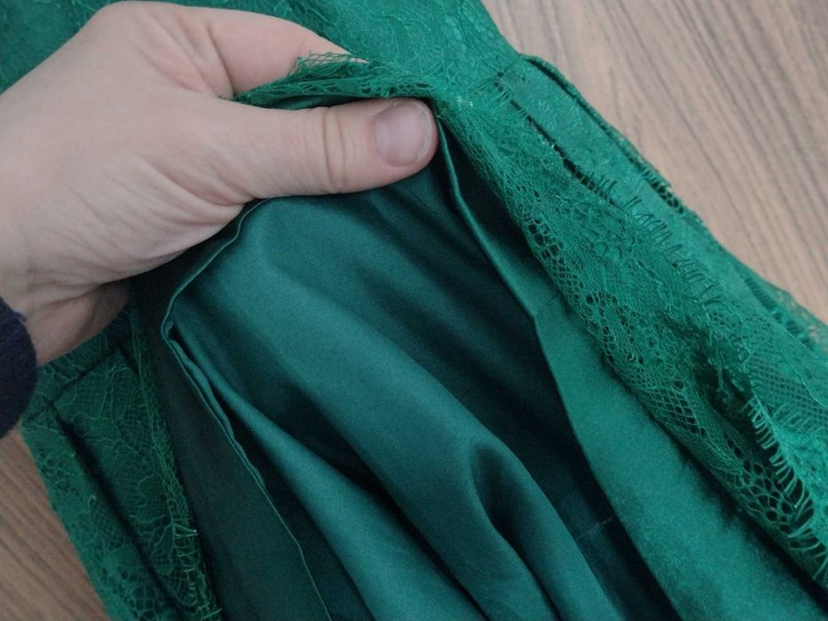 wyjątkowa zielona sukienka wesele okazje S/M