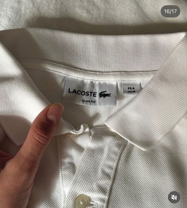 Біле поло Лакост, Lacoste