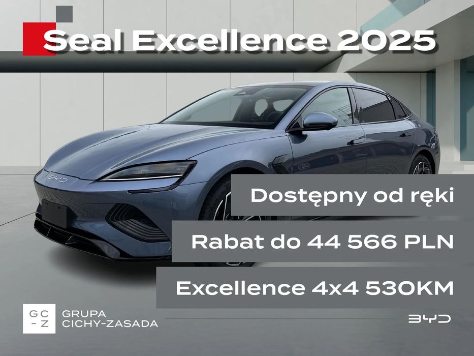 BYD Seal Excellence 4x4 530KM | Dostępny od ręki
