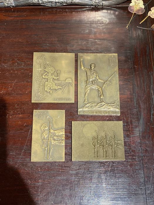 Medalhas Bronze 25 Infantaria Militares abril