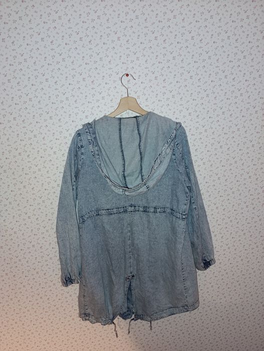 Kurtka 34 mohito oversize katana parka jeansowa niebieska denim