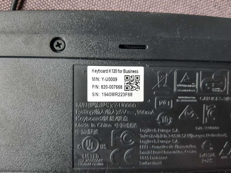 Клавіатура дротова Logitech K120 USB