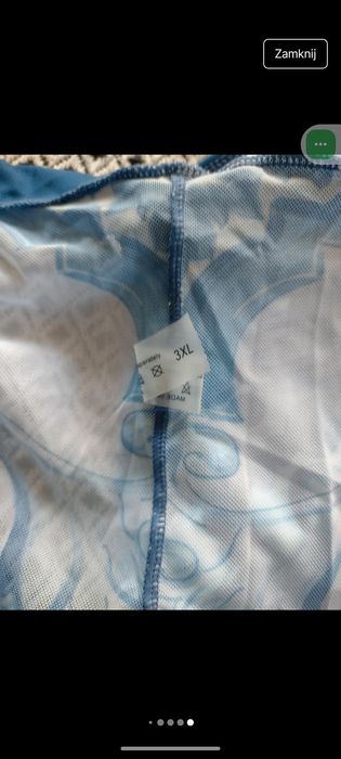 Komplet strój kąpielowy xxl z pareo