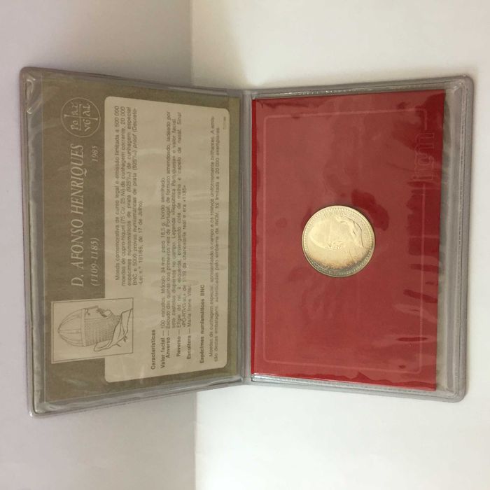 100 Escudos 1985 D. Afonso Henriques (1109-1185) prata BNC