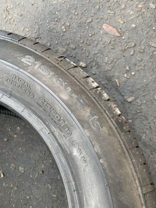 Шини 215/60 R16 пара Continental демо нові літо 7,7мм