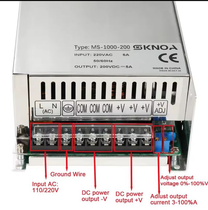 Зарядное устройство Lifepo4, Блок питания 0-60В 1500W 25A