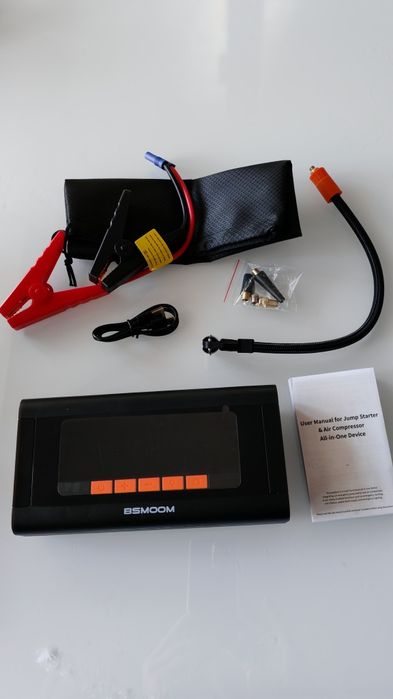 Arrancador de Bateria com e sem compressor / Booster Portátil / Powerbank / Jump Starter - NOVOS