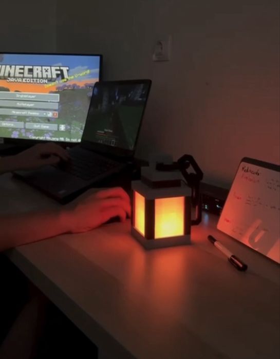 Lanterna Minecraft - Portátil e personalizável