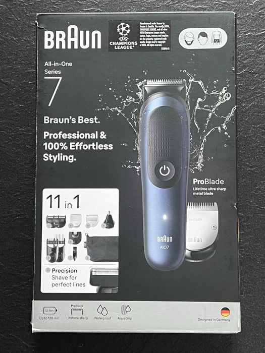 Trymer Braun Series 7 All-In-One ProBlade technologia AutoSense