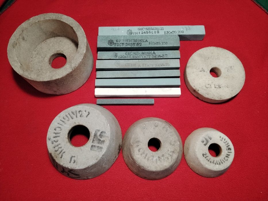 Брусок алмазный Точильный камень Абразивный круг Электрокорунд Карбид