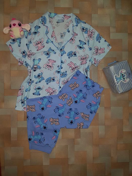Красивая, яркая пижама, комплект Стич, Stitch Disney L размер