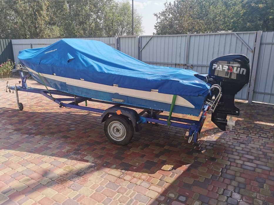 Комплект ЧовенПрогрес 2 м + мотор Parsun 40 + лафет.