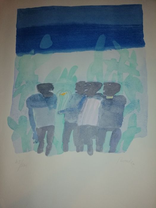 Serigrafia de Júlio Resende. Numerada e assinada.