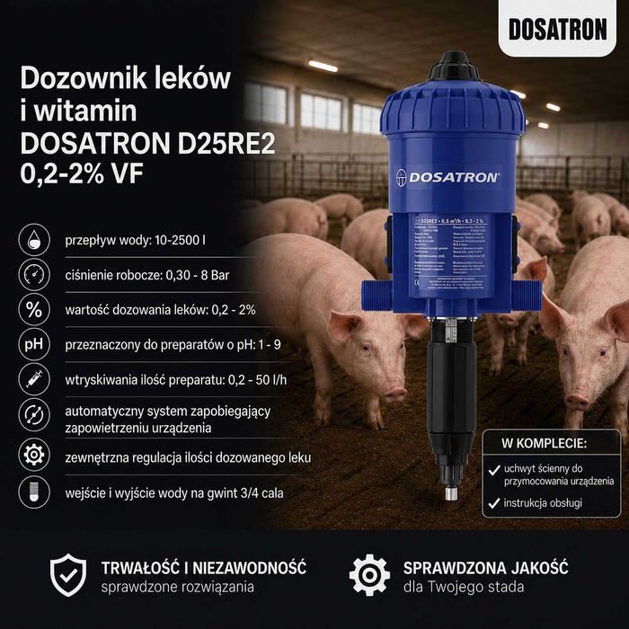 Dozownik leków witamin DOSATRON D25RE2, Pompa dozująca leki witaminy