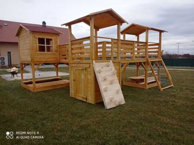 Plac zabaw huśtawka domek dla dzieci