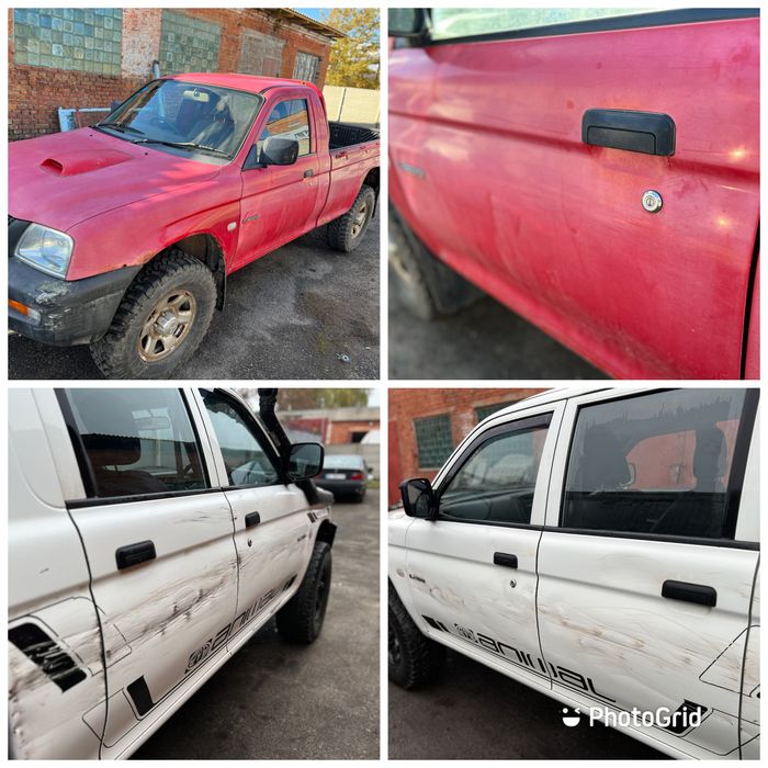 Дверь стекло Mitsubishi L200 pick up двері Л200 пікап 2001-05р