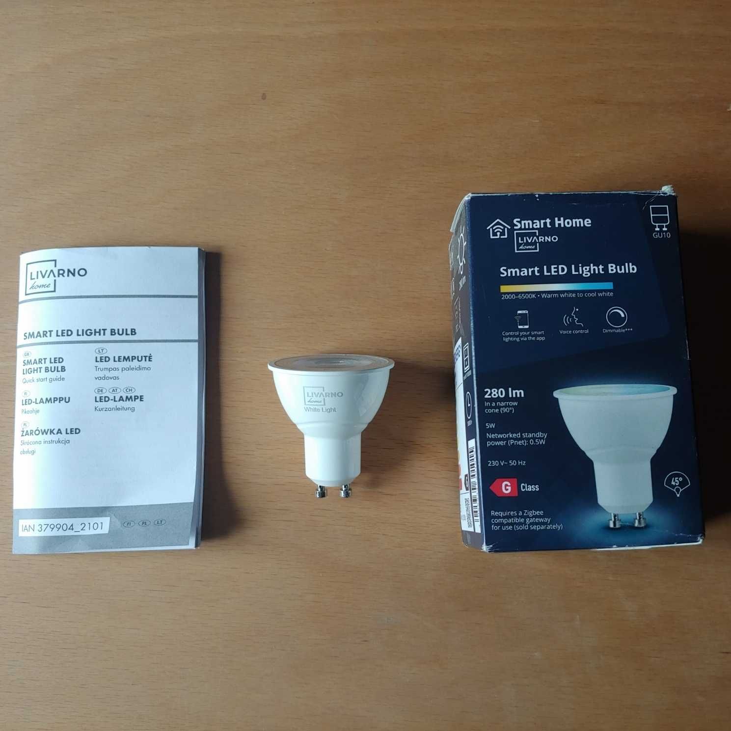 Zigbee led Lidl GU10 CCT Smart Home 5w 290