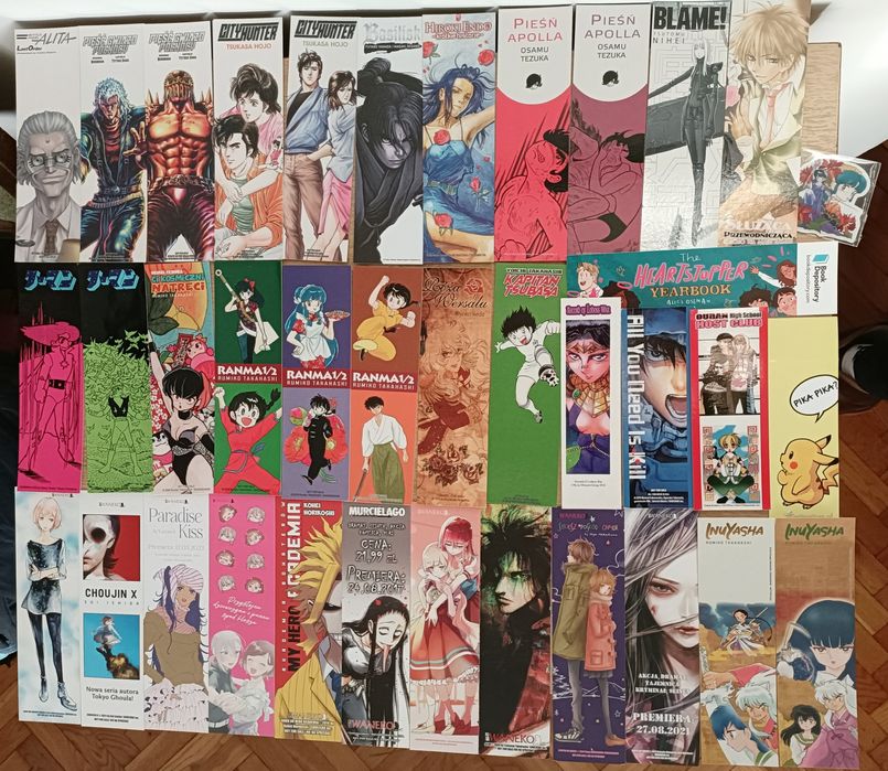 Dodatki z prenumerat mangowych i zakładki