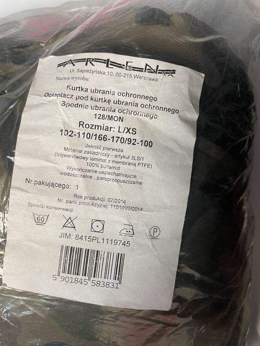 Kurtka ,spodnie , ocieplacz pod kurtke 128 mon rozmir L/XS