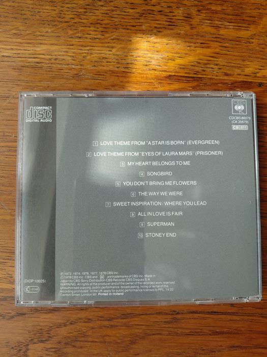 Barbra Streisand  Greatest Hits  CD